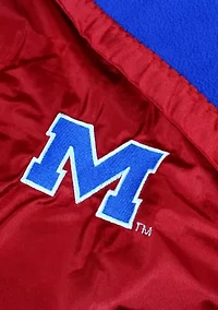 NCAA Ole Miss Rebels 28 in x 28 in Silky and Super Soft Plush Baby Blanket