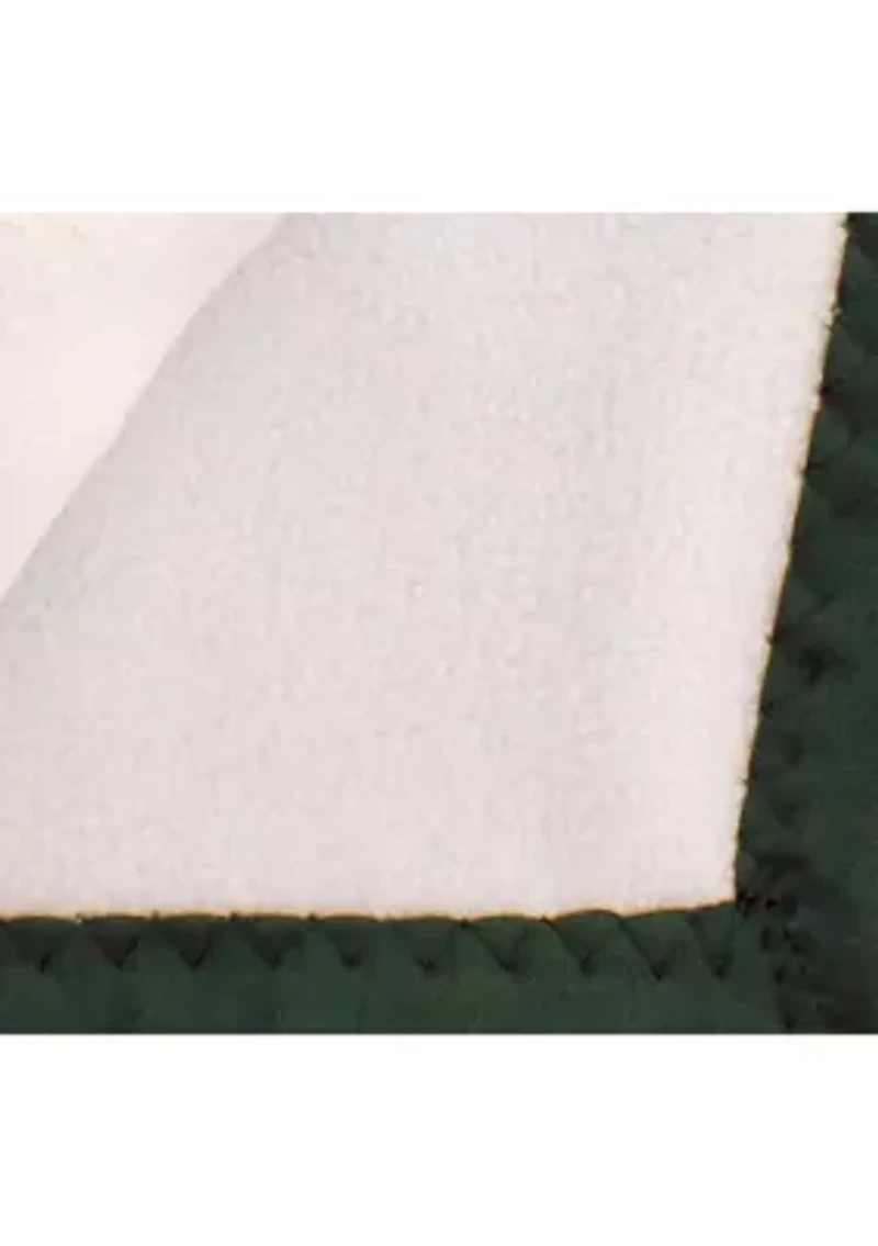 NCAA Michigan State Spartans 28 in x 28 in Silky and Super Soft Plush Baby Blanket