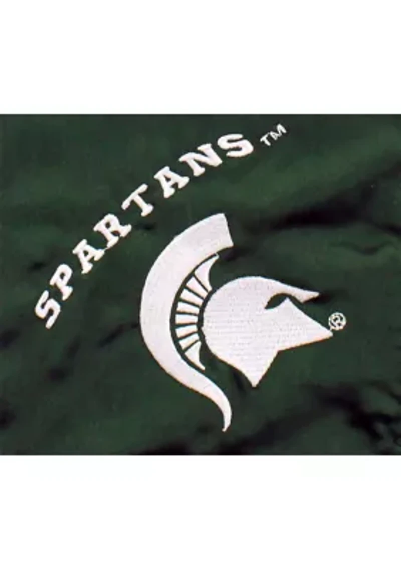 NCAA Michigan State Spartans 28 in x 28 in Silky and Super Soft Plush Baby Blanket