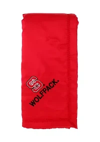 NCAA NC State Wolfpack 28 in x 28 in Silky and Super Soft Plush Baby Blanket