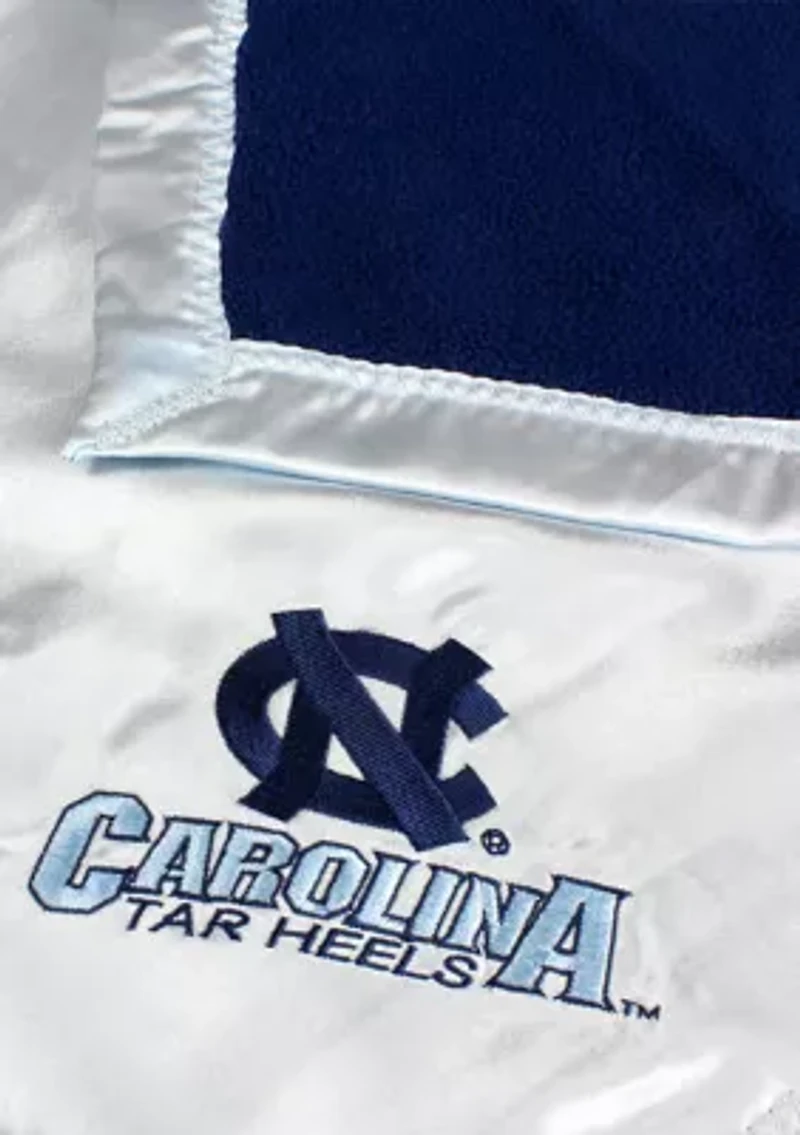 NCAA North Carolina Tar Heels 28 in x 28 in Silky and Super Soft Plush Baby Blanket