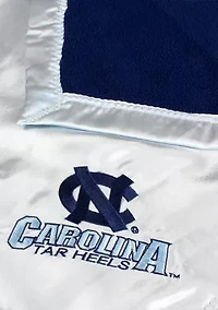 NCAA North Carolina Tar Heels 28 in x 28 in Silky and Super Soft Plush Baby Blanket