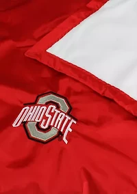 NCAA Ohio State Buckeyes 28 in x 28 in Silky and Super Soft Plush Baby Blanket