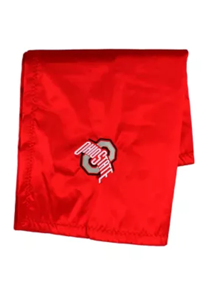 NCAA Ohio State Buckeyes 28 in x 28 in Silky and Super Soft Plush Baby Blanket