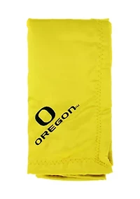 NCAA Oregon Ducks 28 in x 28 in Silky and Super Soft Plush Baby Blanket
