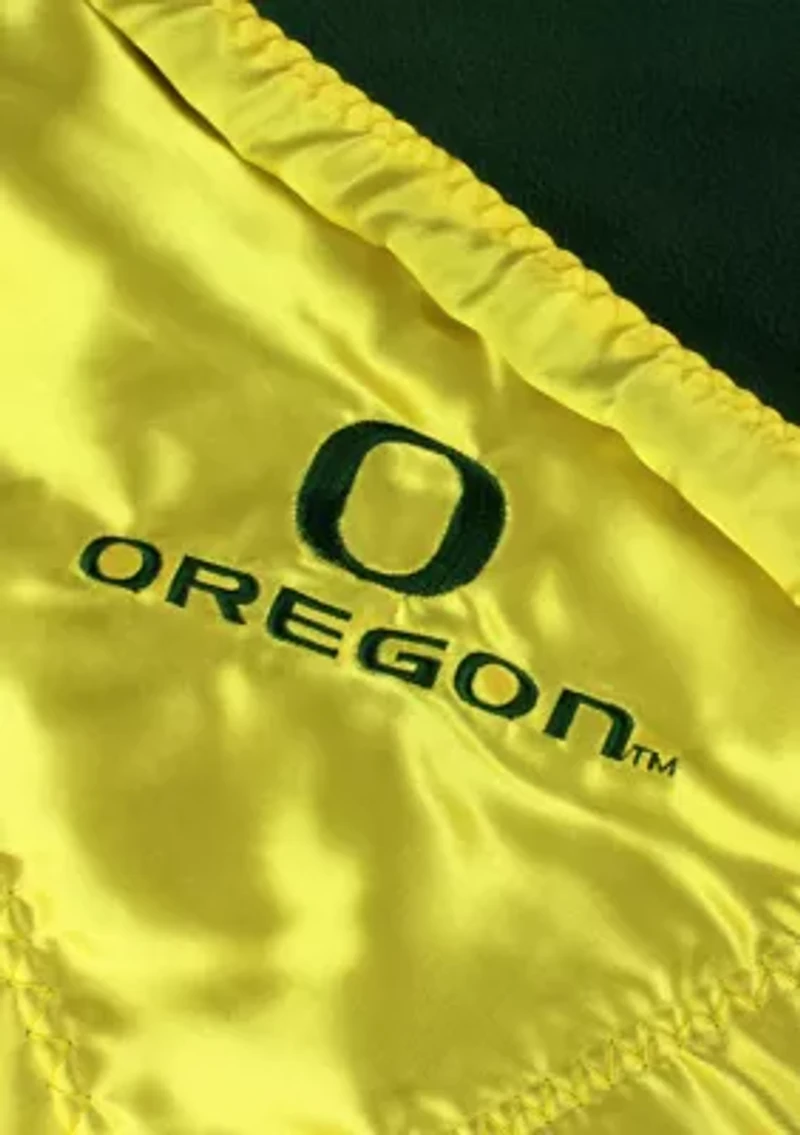 NCAA Oregon Ducks 28 in x 28 in Silky and Super Soft Plush Baby Blanket