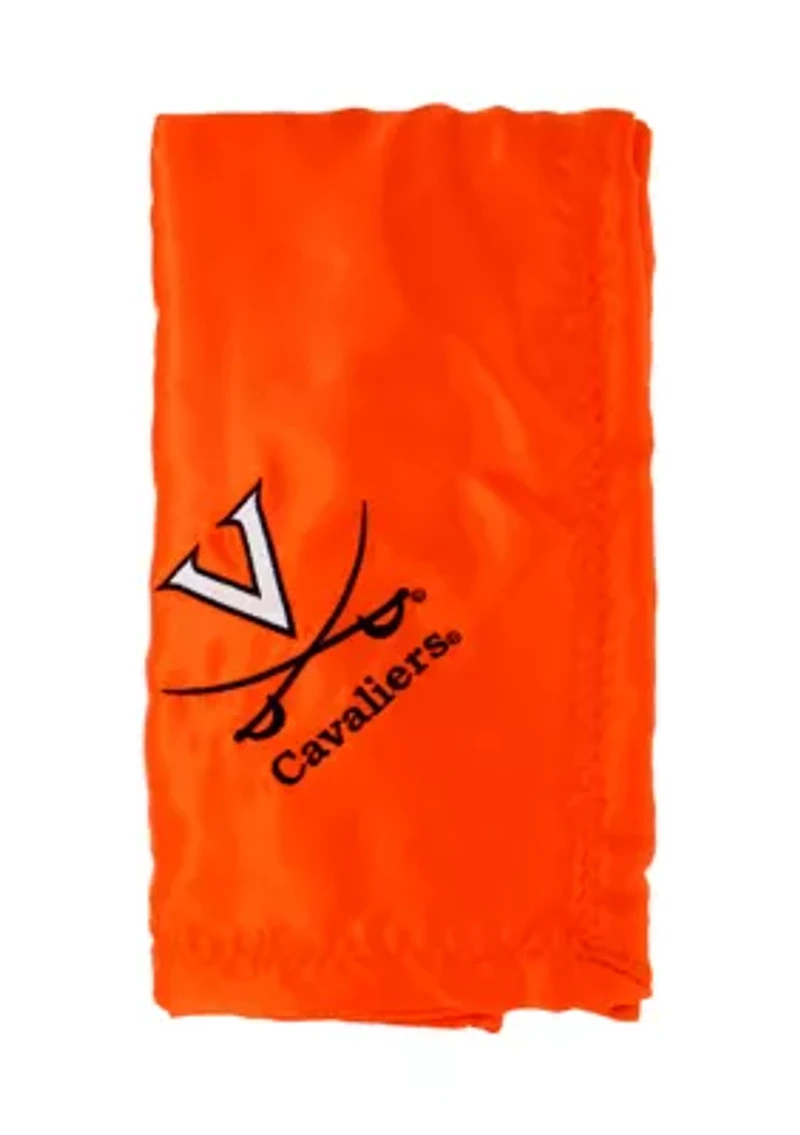 NCAA Virginia Cavaliers 28 in x 28 in Silky and Super Soft Plush Baby Blanket