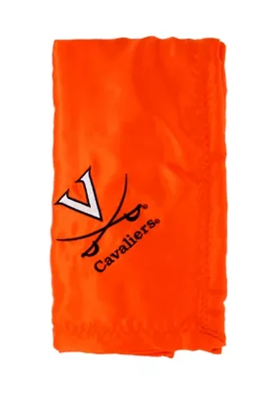 NCAA Virginia Cavaliers 28 in x 28 in Silky and Super Soft Plush Baby Blanket