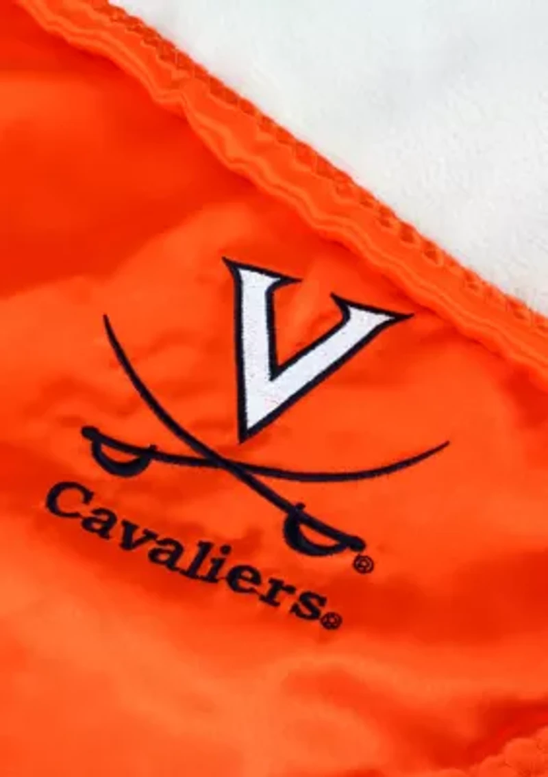 NCAA Virginia Cavaliers 28 in x 28 in Silky and Super Soft Plush Baby Blanket