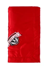 NCAA Wisconsin Badgers 28 in x 28 in Silky and Super Soft Plush Baby Blanket