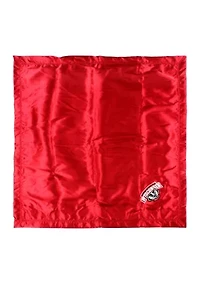 NCAA Wisconsin Badgers 28 in x 28 in Silky and Super Soft Plush Baby Blanket