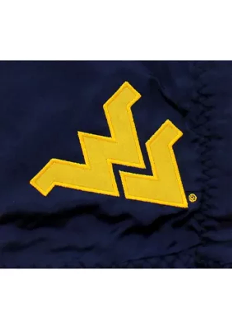 NCAA West Virginia Mountaineers 28 in x 28 in Silky and Super Soft Plush Baby Blanket