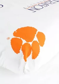 NCAA Clemson Tigers Baby Crib Fitted Sheet White