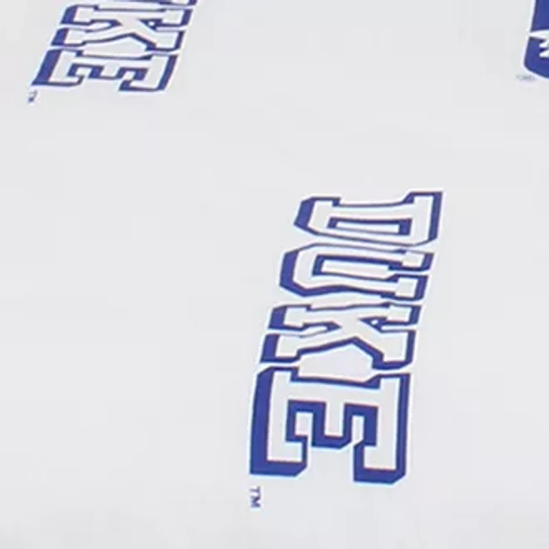 NCAA Duke Blue Devils Baby Crib Fitted Sheet White