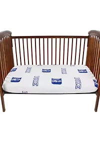 NCAA Duke Blue Devils Baby Crib Fitted Sheet White