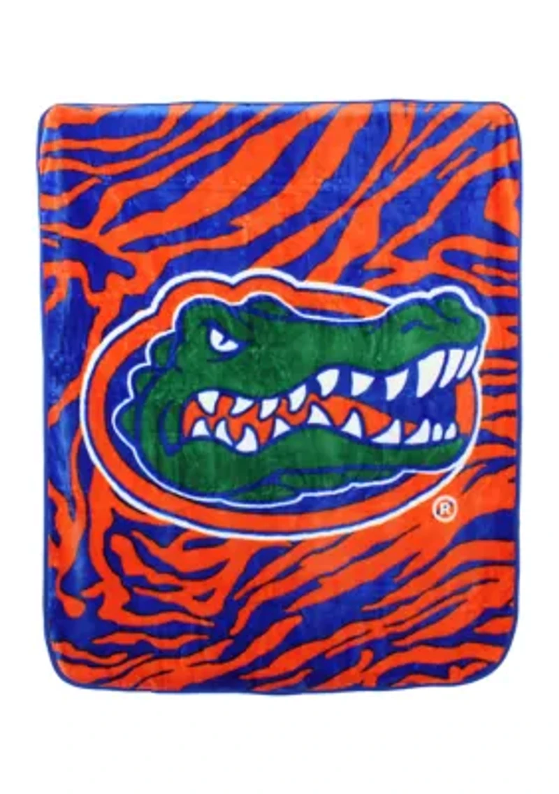 NCAA Florida Gators Soft Raschel Throw Blanket