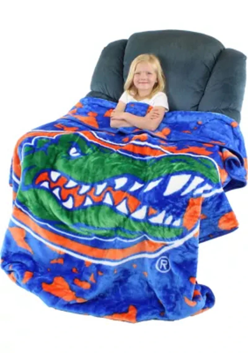NCAA Florida Gators Huge Raschel Throw Blanket