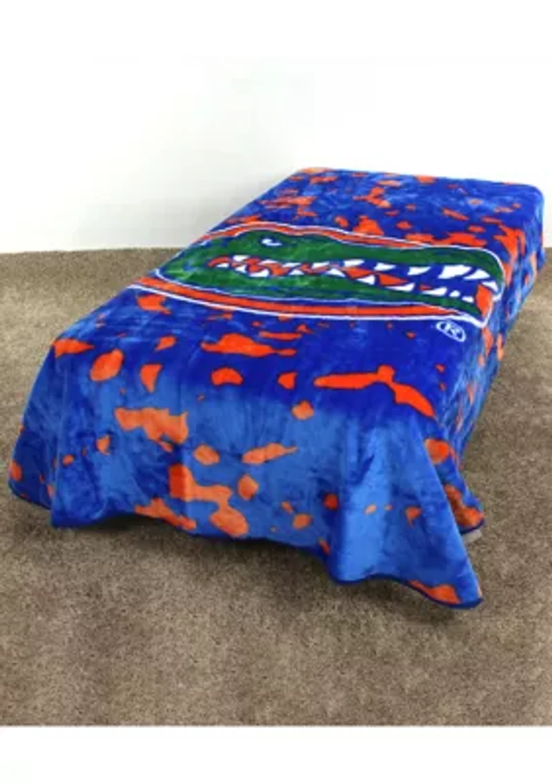 NCAA Florida Gators Huge Raschel Throw Blanket