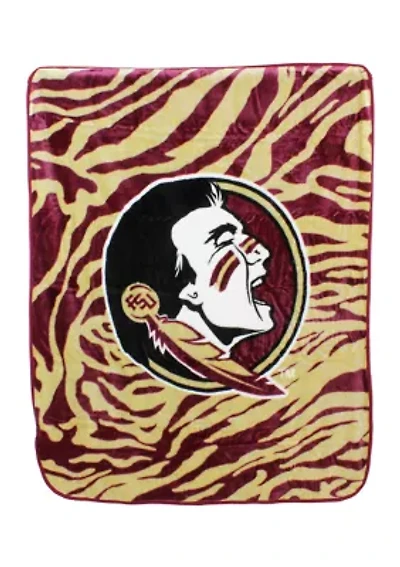 NCAA Florida State Seminoles Soft Raschel Throw Blanket