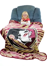 NCAA Florida State Seminoles Soft Raschel Throw Blanket