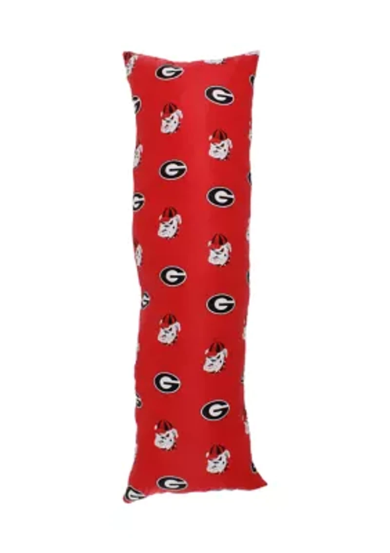 NCAA Georgia Bulldogs Printed Body Pillow