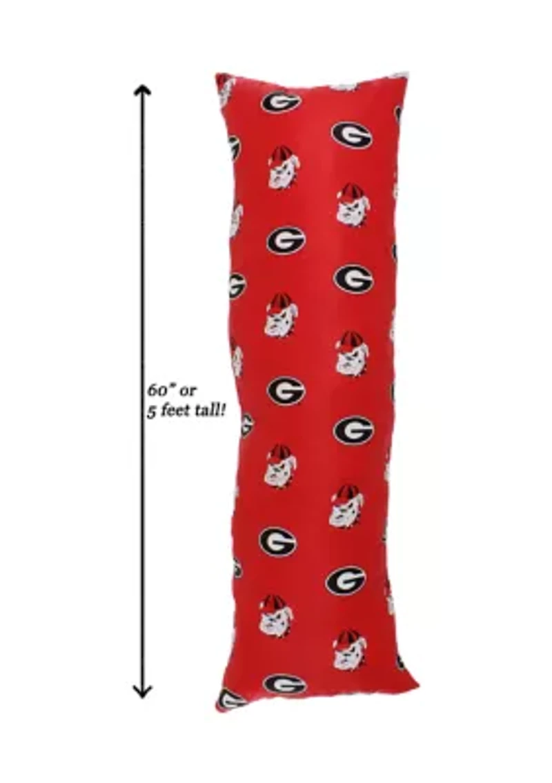 NCAA Georgia Bulldogs Printed Body Pillow