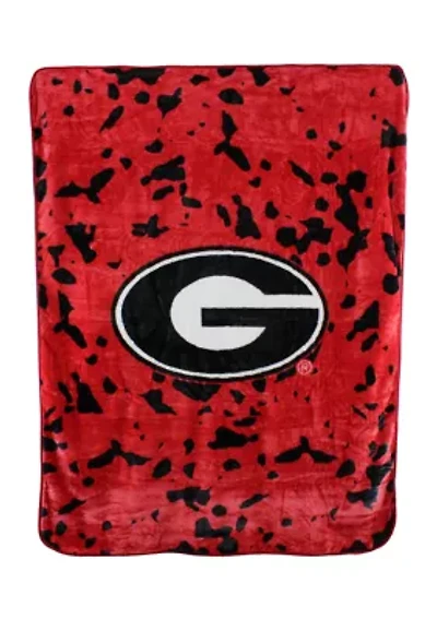 NCAA Georgia Bulldogs Huge Raschel Throw Blanket