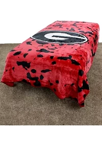 NCAA Georgia Bulldogs Huge Raschel Throw Blanket