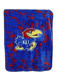 NCAA Kansas Jayhawks Huge Raschel Throw Blanket