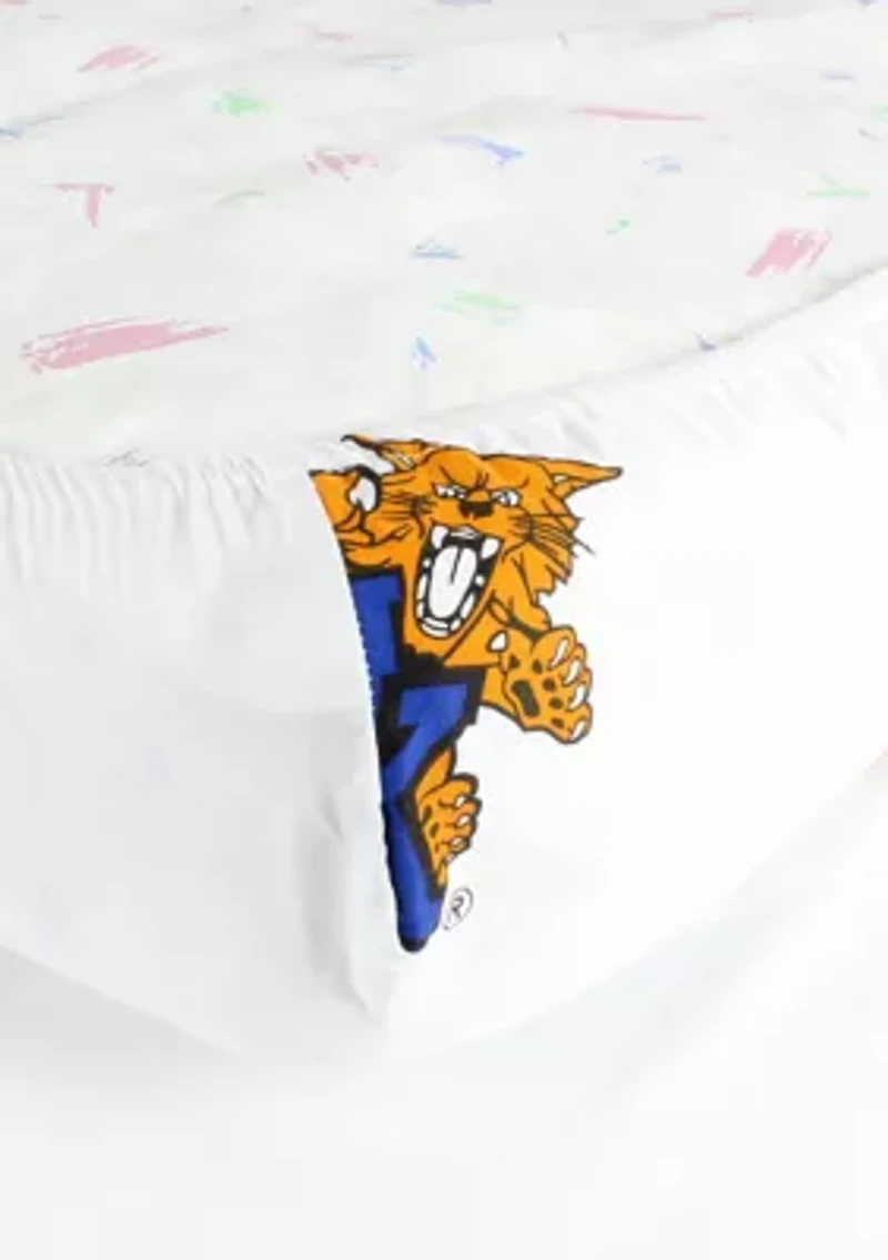 NCAA Kentucky Wildcats White Baby Crib Fitted Sheet 