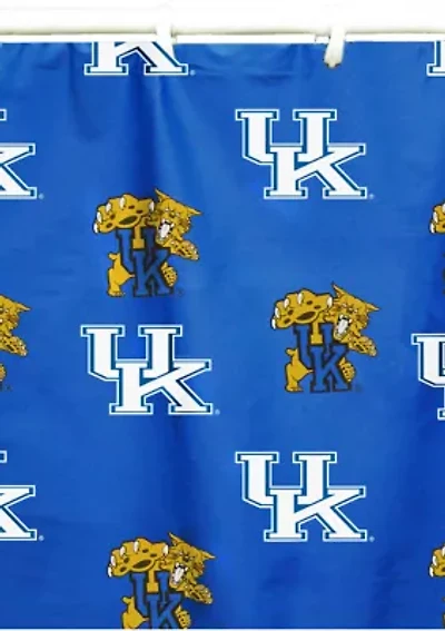 NCAA Kentucky Wildcats Printed Shower Curtain Cover