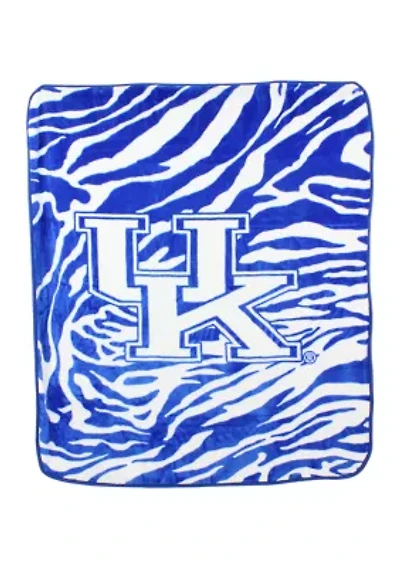 NCAA Kentucky Wildcats Soft Raschel Throw Blanket