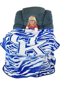 NCAA Kentucky Wildcats Soft Raschel Throw Blanket