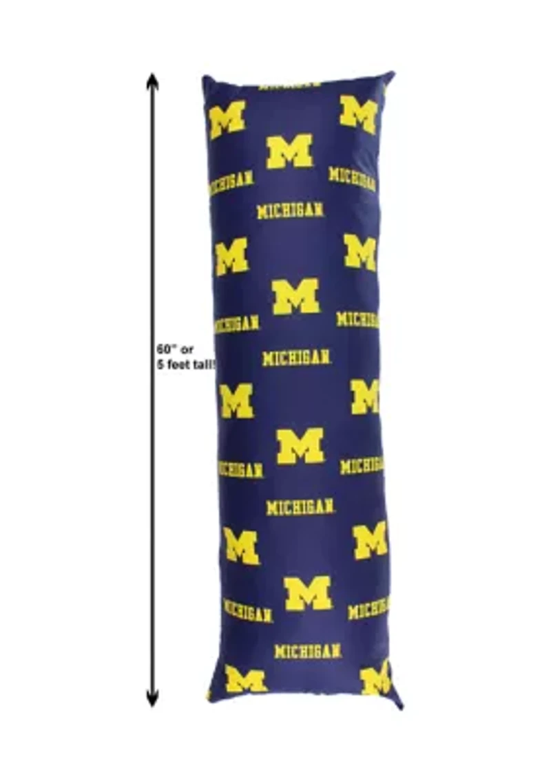 NCAA Michigan Wolverines Printed Body Pillow