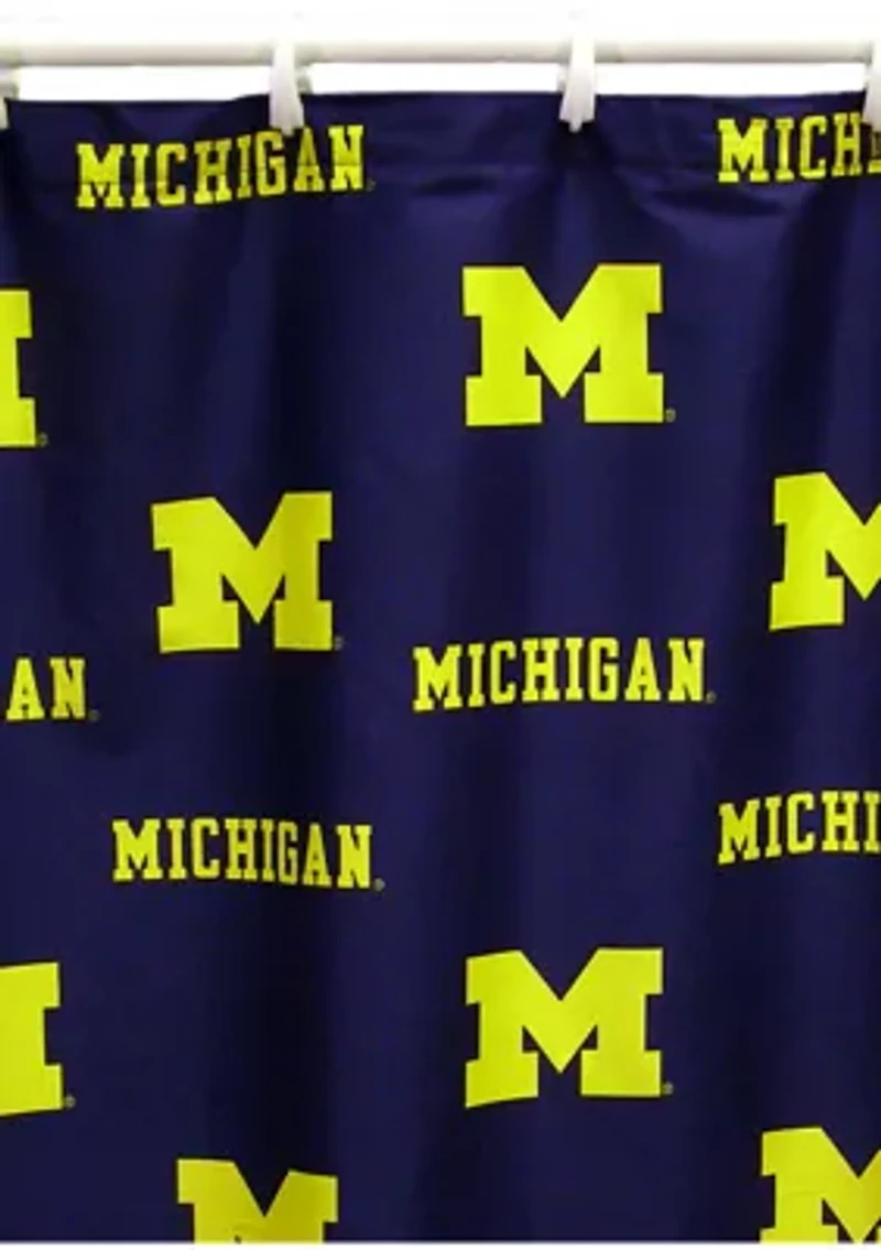 NCAA Michigan Wolverines Printed Shower Curtain Cover