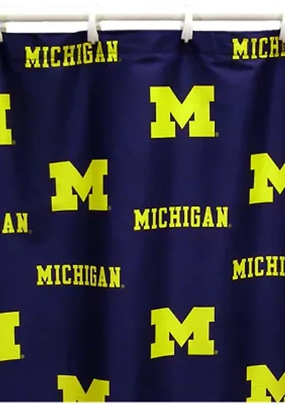 NCAA Michigan Wolverines Printed Shower Curtain Cover