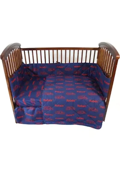 NCAA Ole Miss Rebels 5 Piece Baby Crib Set