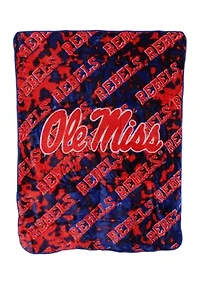 NCAA Ole Miss Rebels Huge Raschel Throw Blanket