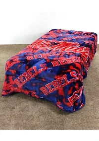 NCAA Ole Miss Rebels Huge Raschel Throw Blanket