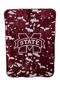 NCAA Mississippi State Bulldogs Huge Raschel Throw Blanket