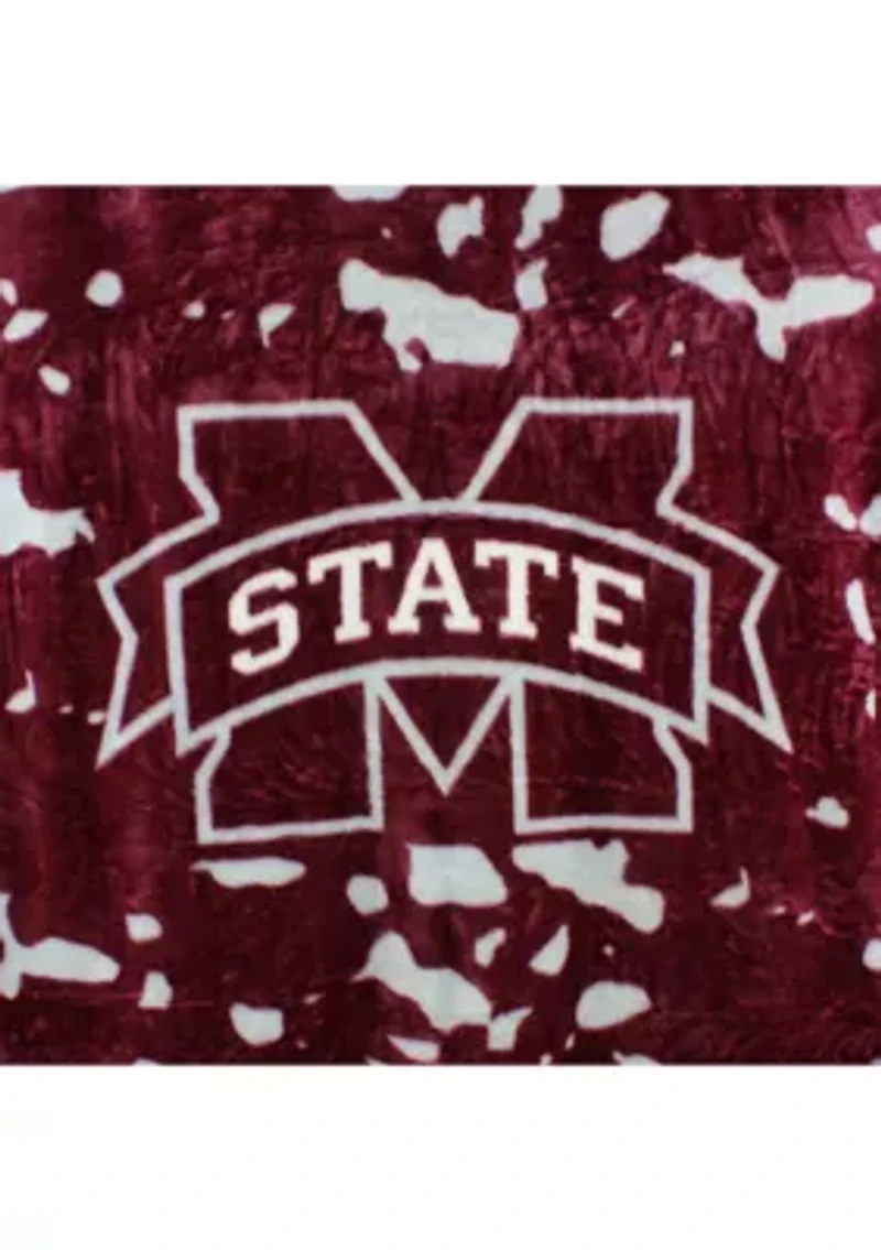 NCAA Mississippi State Bulldogs Huge Raschel Throw Blanket