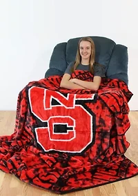 NCAA NC State Wolfpack Huge Raschel Throw Blanket