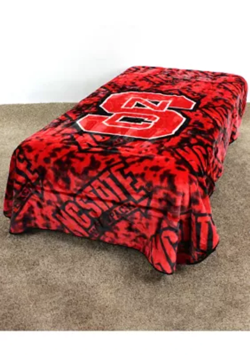 NCAA NC State Wolfpack Huge Raschel Throw Blanket