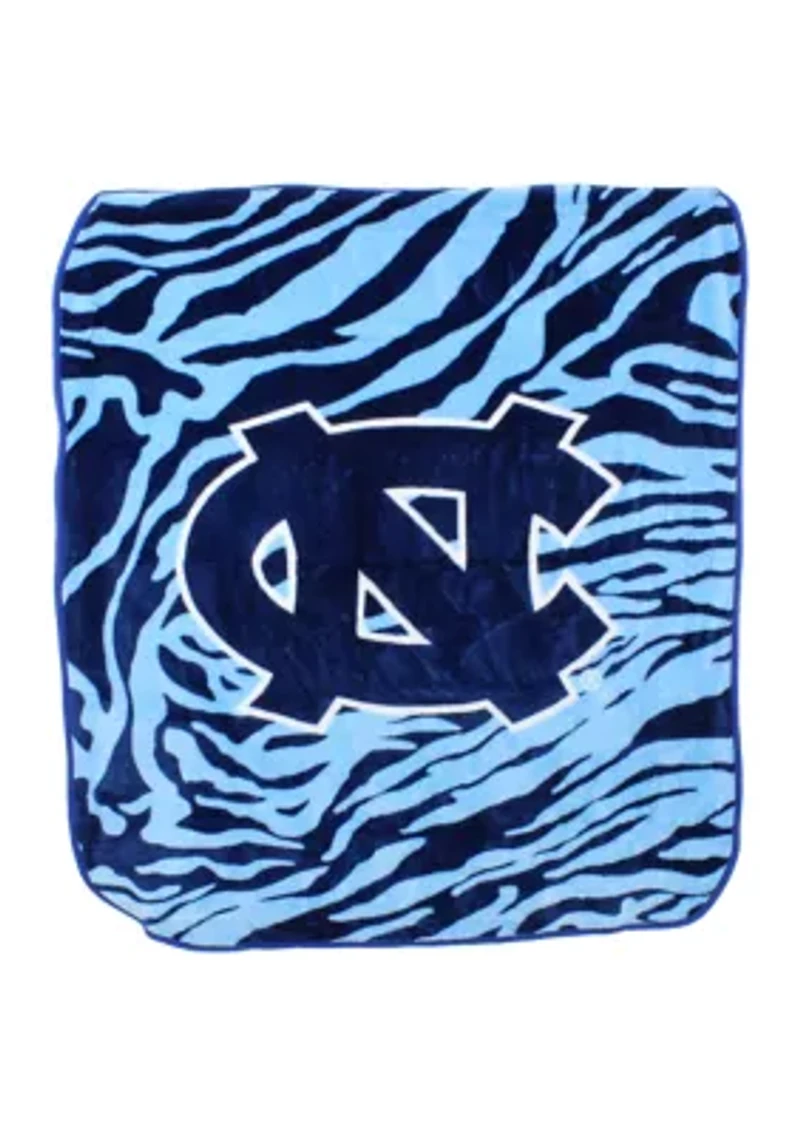 NCAA North Carolina Tar Heels Soft Raschel Throw Blanket