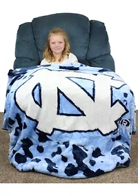 NCAA North Carolina Tar Heels Huge Raschel Throw Blanket