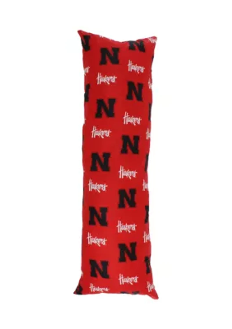 NCAA Nebraska Cornhuskers Printed Body Pillow