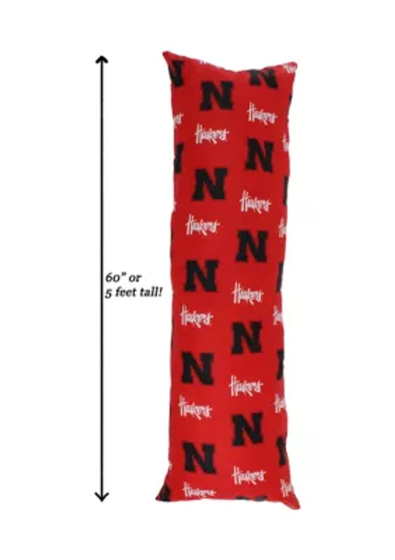 NCAA Nebraska Cornhuskers Printed Body Pillow