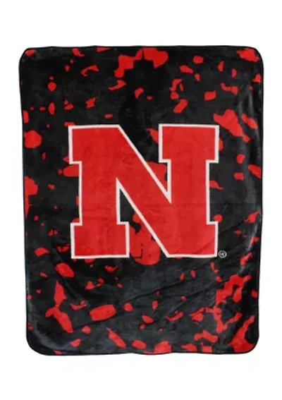 NCAA Nebraska Cornhuskers Huge Raschel Throw Blanket
