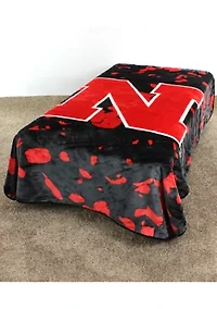 NCAA Nebraska Cornhuskers Huge Raschel Throw Blanket