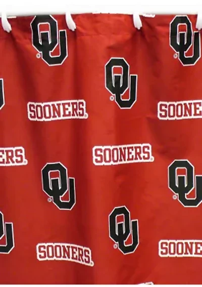 NCAA Oklahoma Sooners Printed Shower Curtain Cover